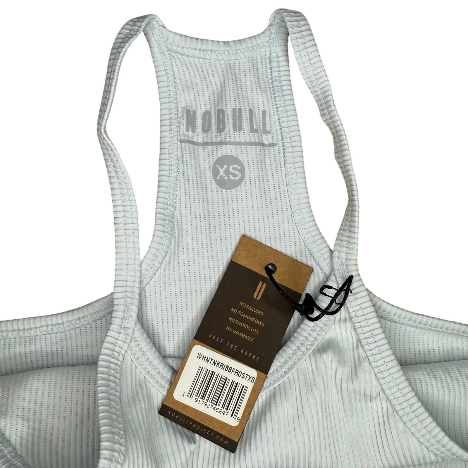 Nwt Nobull Ribbed High Neck Tank In Frost Size Xs — image 5 of 5